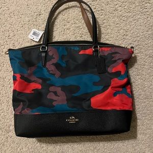 Coach Bag // Camo Satchel